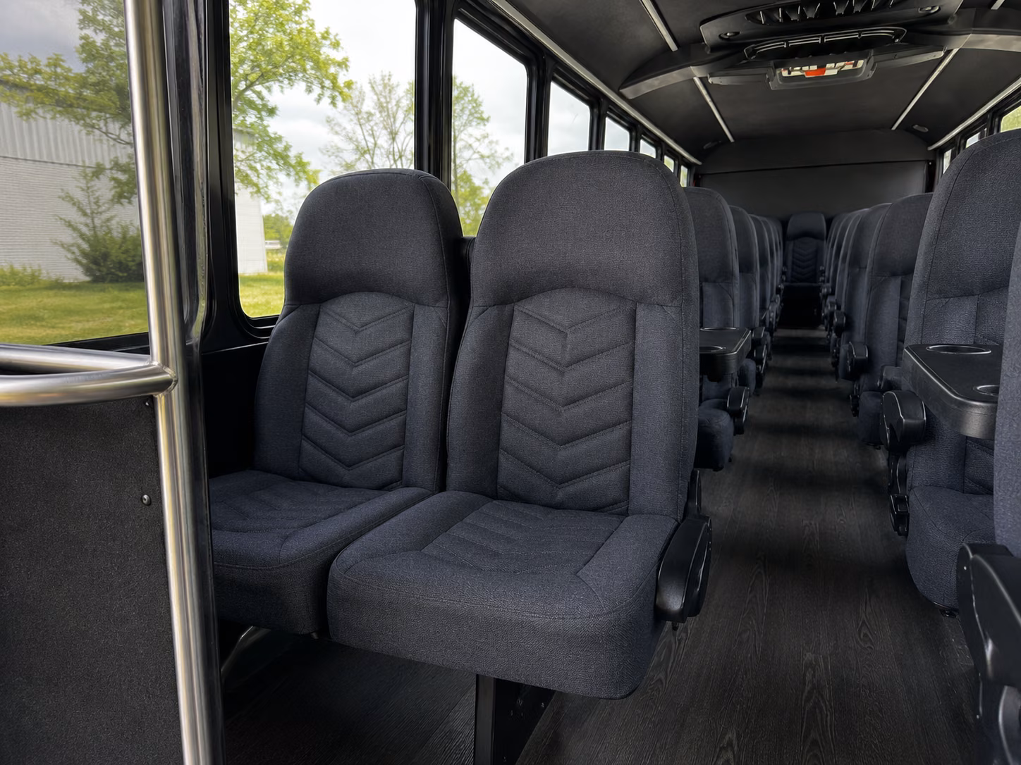 st clair shores 15 passenger minibus inside