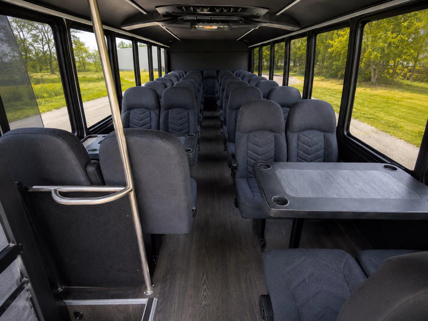 st clair shores 15 passenger minibus interior