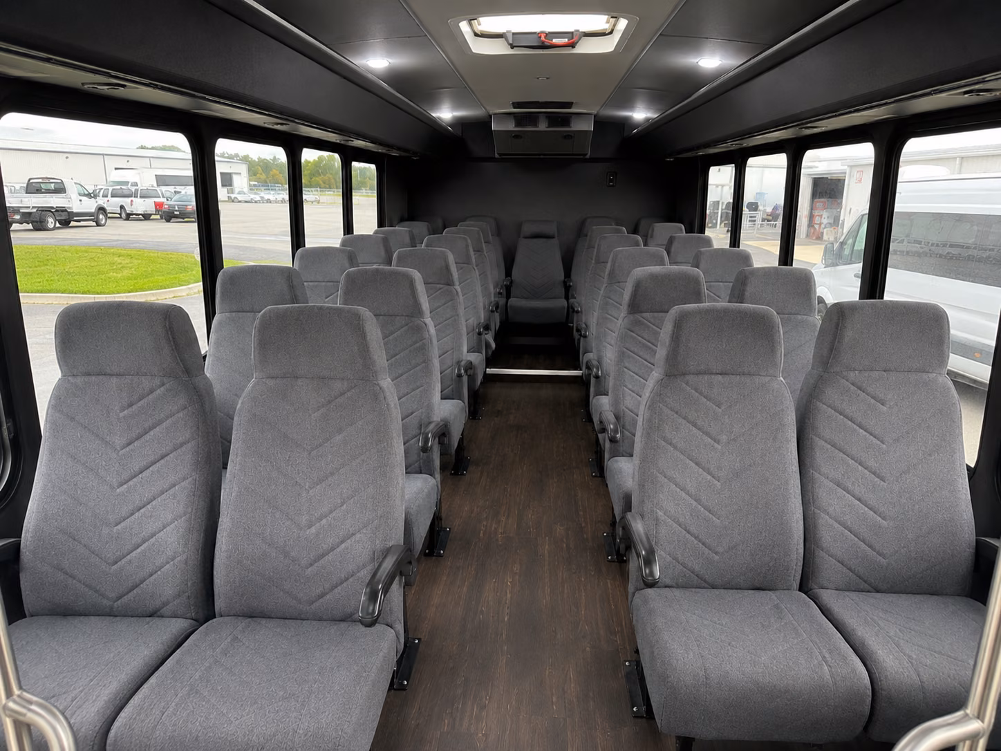 st clair shores 18 passenger minibus interior