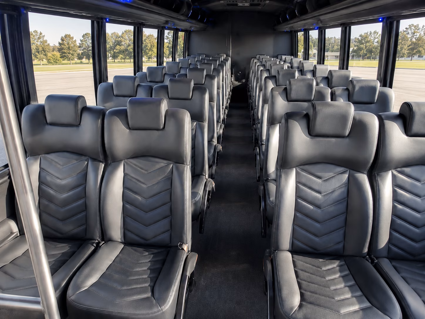 st clair shores 20 passenger minibus inside