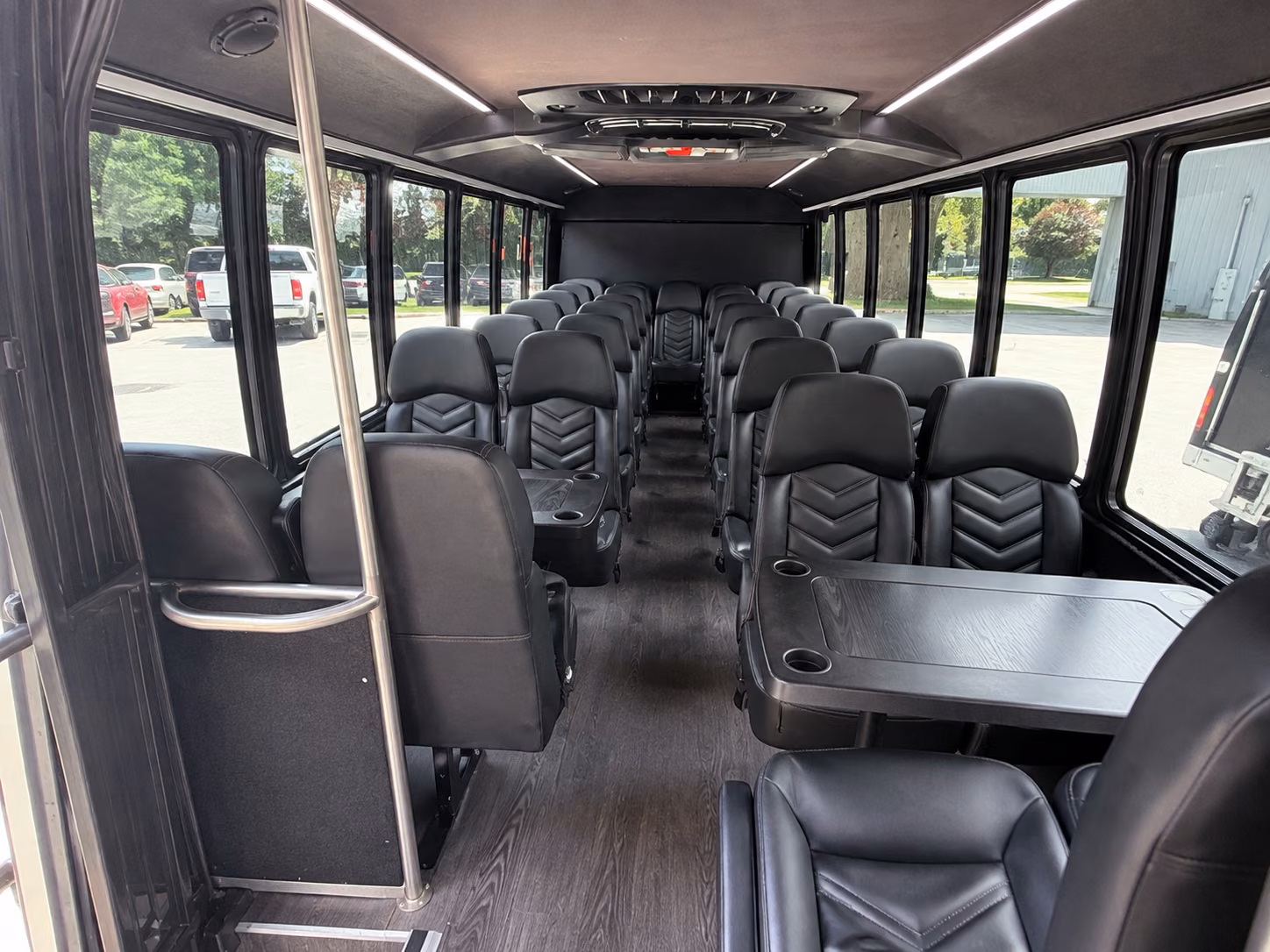 st clair shores 20 passenger minibus interior