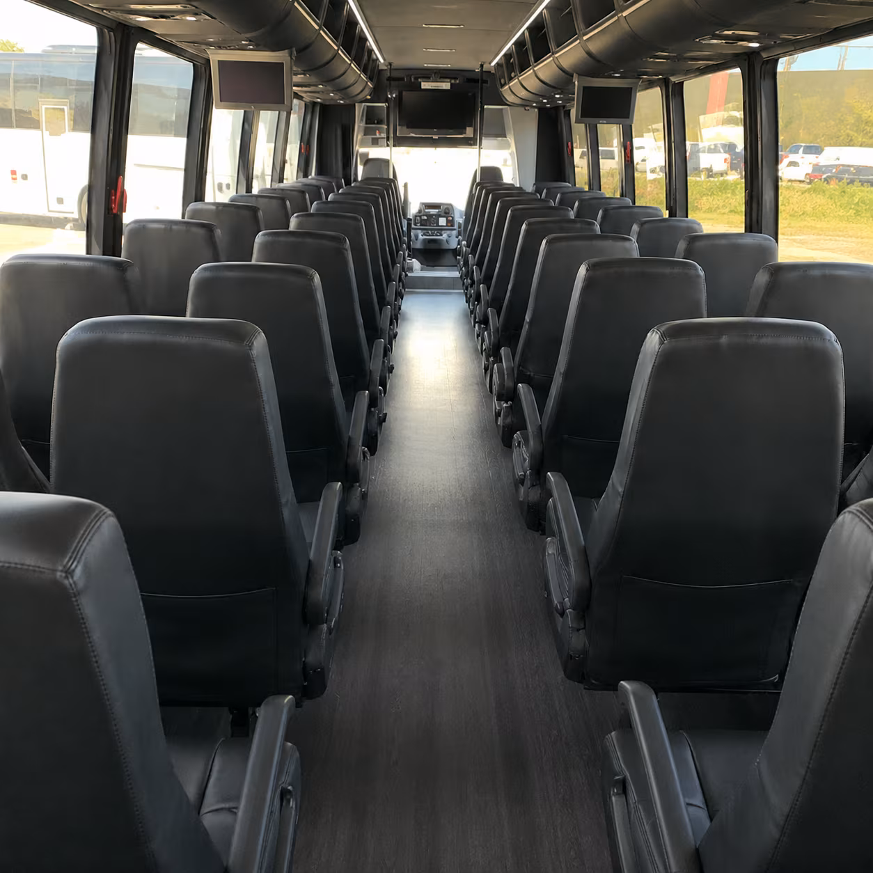 st clair shores 28 passenger minibus interior