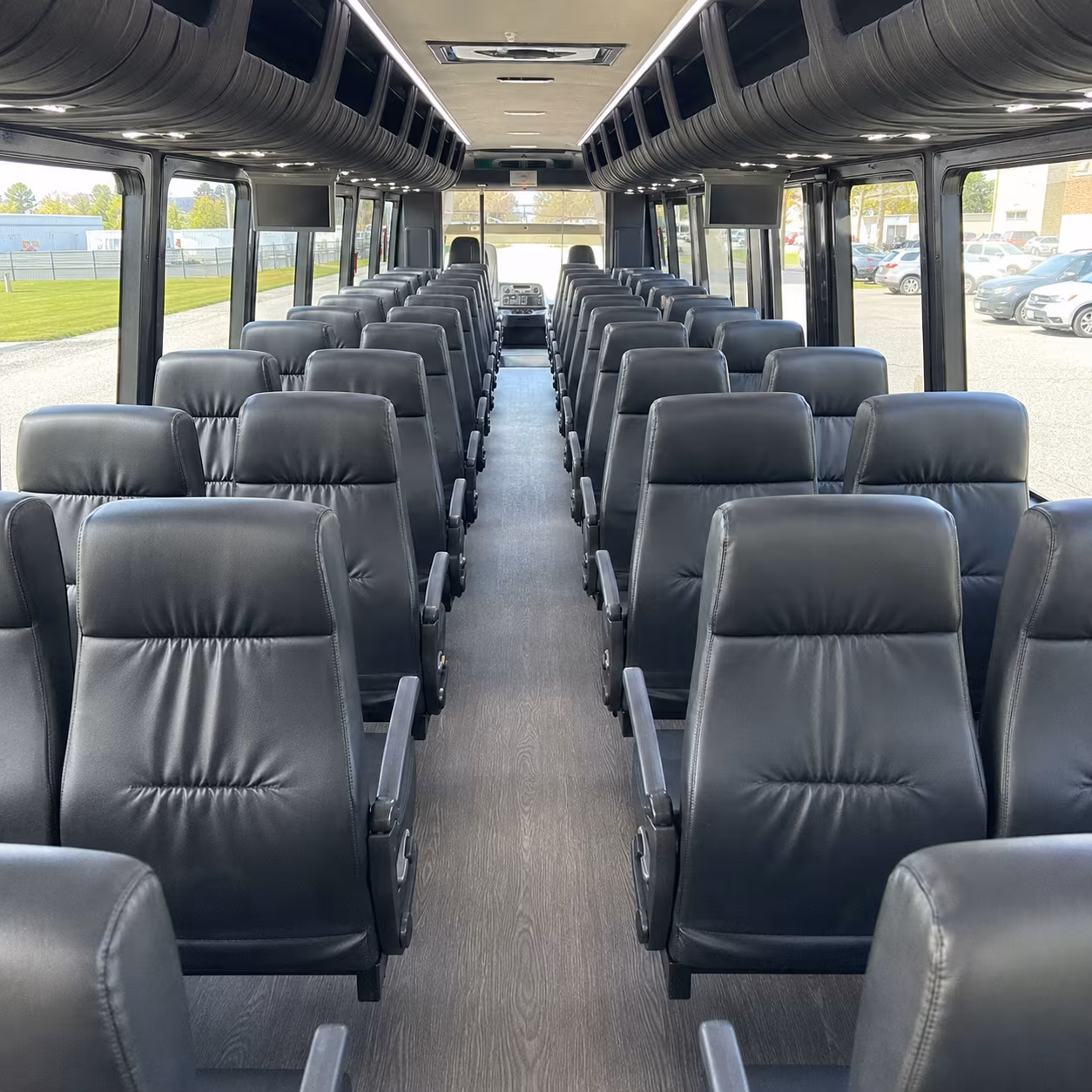 st clair shores 30 passenger minibus interior