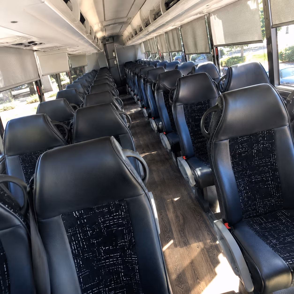 st clair shores 56 passenger charter bus interior