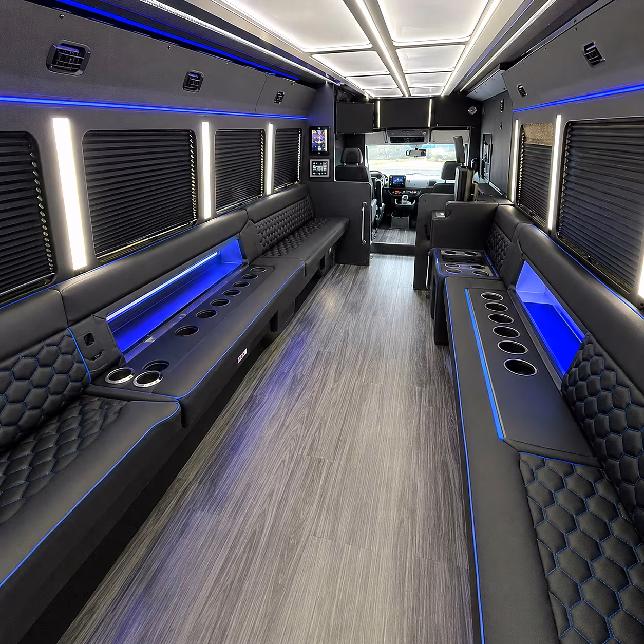 st clair shores party bus rental interior