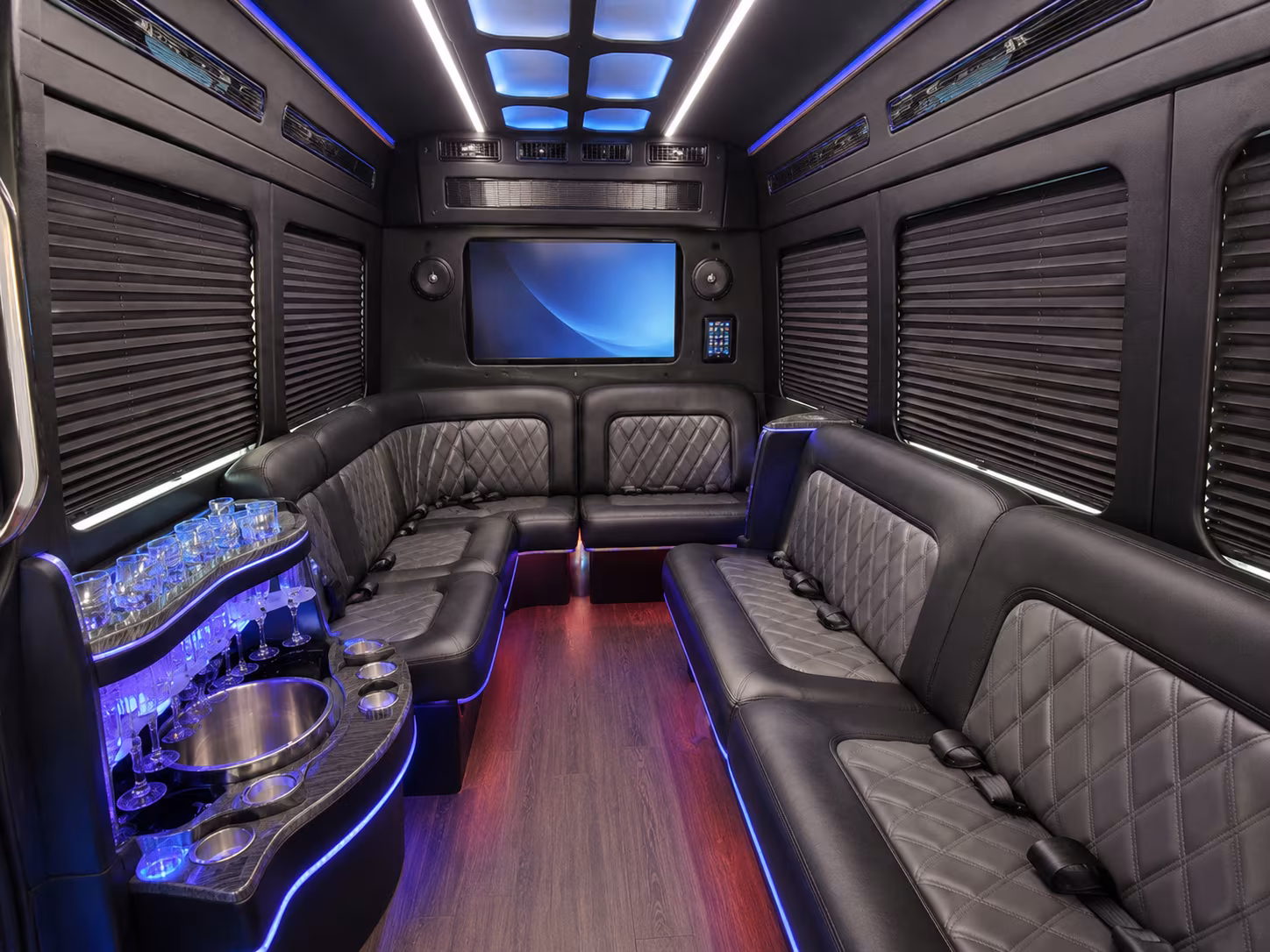 st clair shores sprinter limousine inside