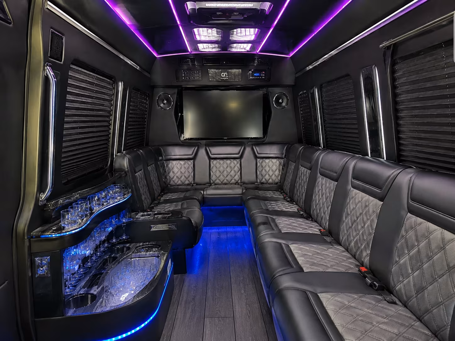 st clair shores sprinter limousine interior