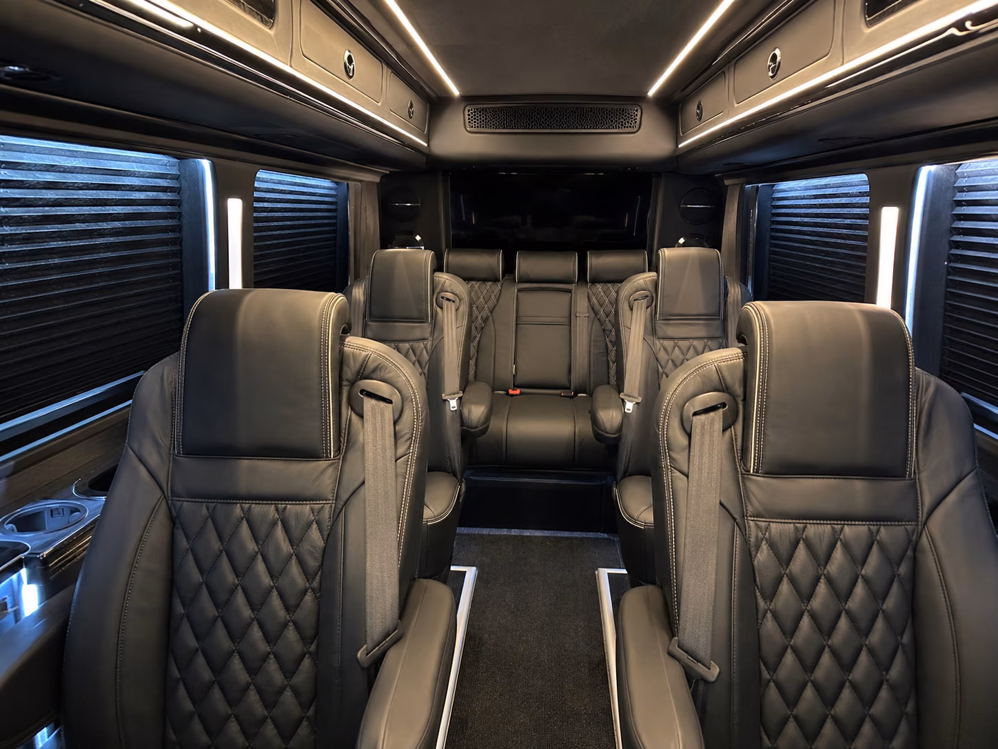 st clair shores sprinter van with driver interior